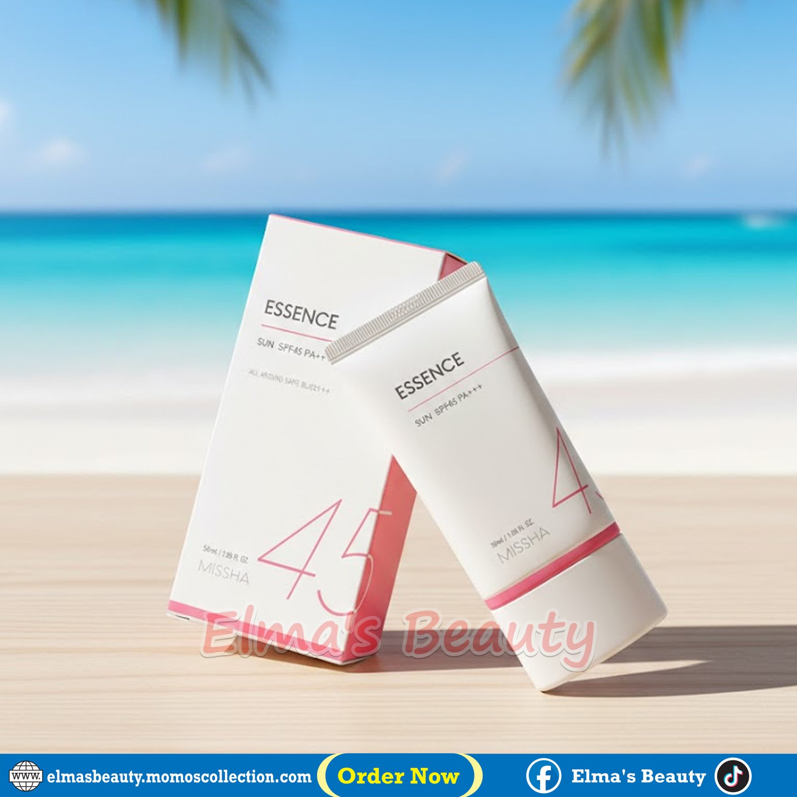 MISSHA All Around Safe Block Essence Sun SPF45 PA+++ – 50ml