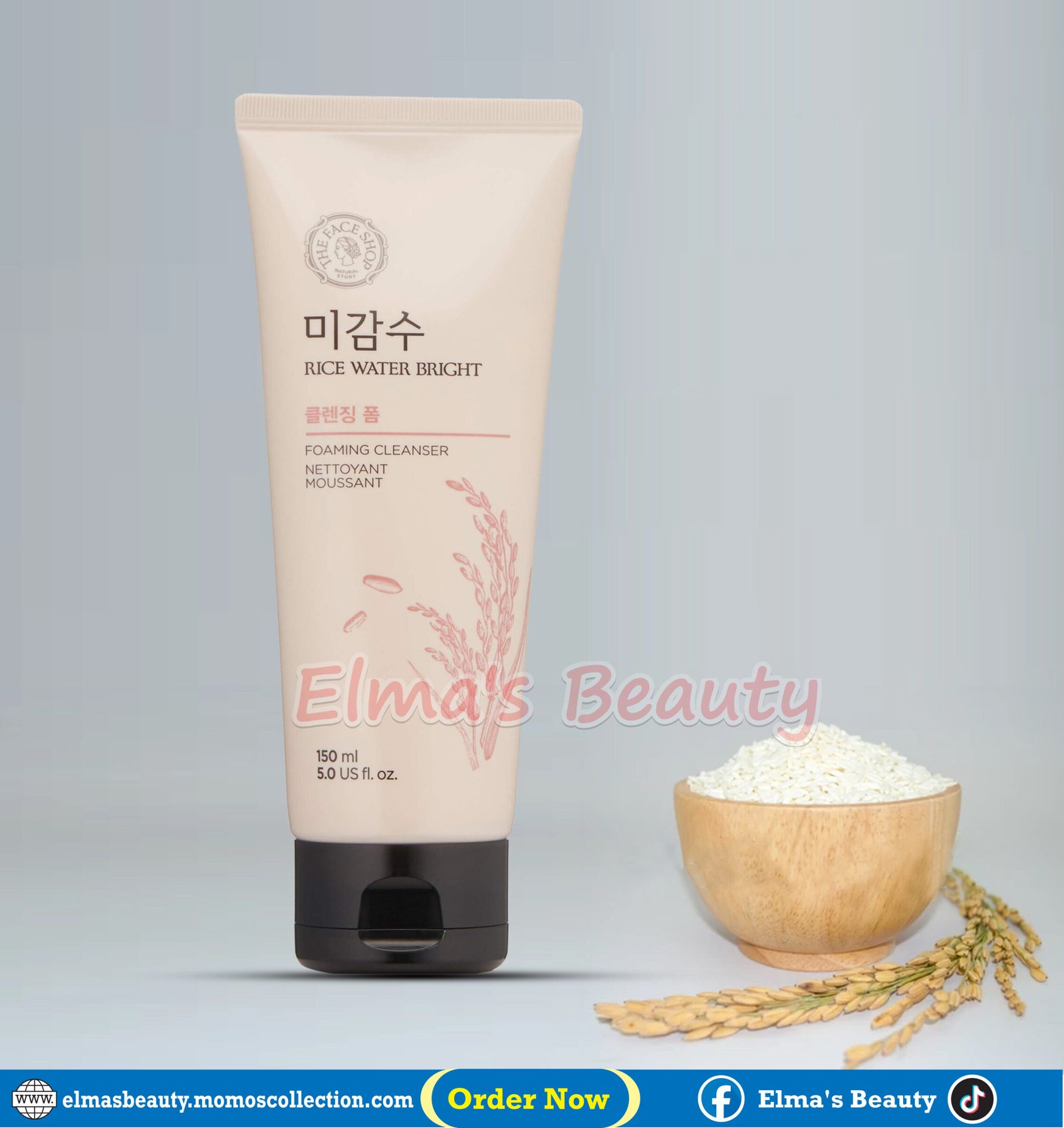 Rice Water Bright Cleansing Foam Face Wash